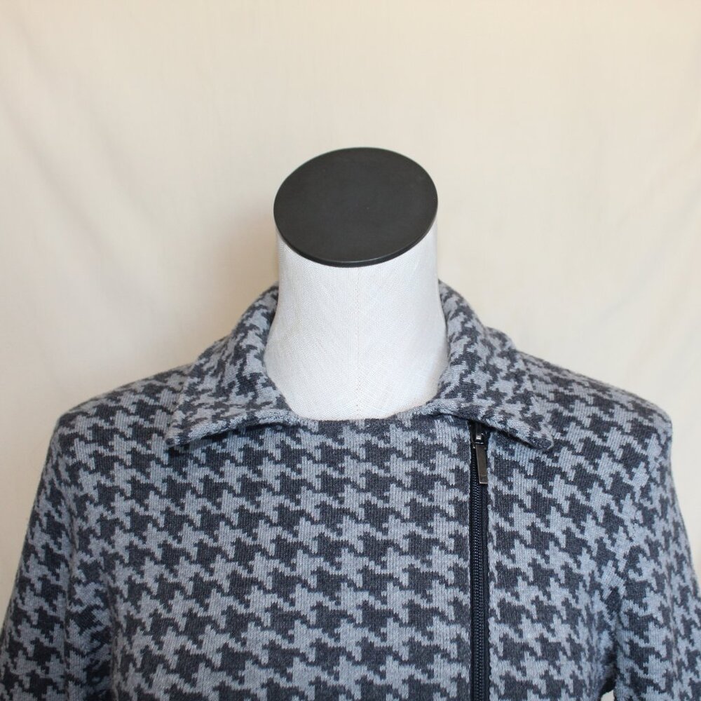 Chaps Houndstooth Motorcycle Jacket - image 3
